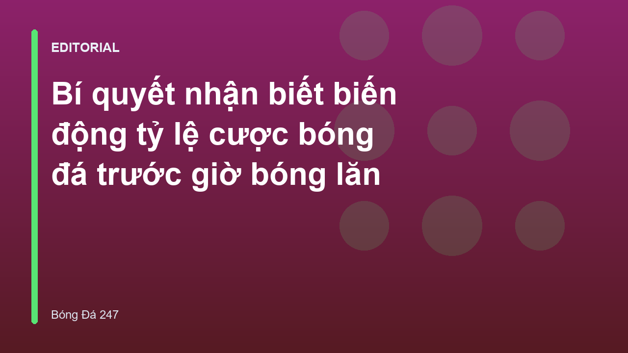 Biểu đồ minh họa biến động tỷ lệ cược bóng đá