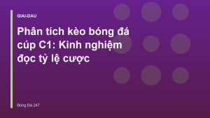 Read more about the article Phân tích kèo bóng đá cúp C1: Kinh nghiệm đọc tỷ lệ cược
